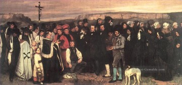 Ein Begräbnis in Ornans Realist Realismus Maler Gustave Courbet Ölgemälde